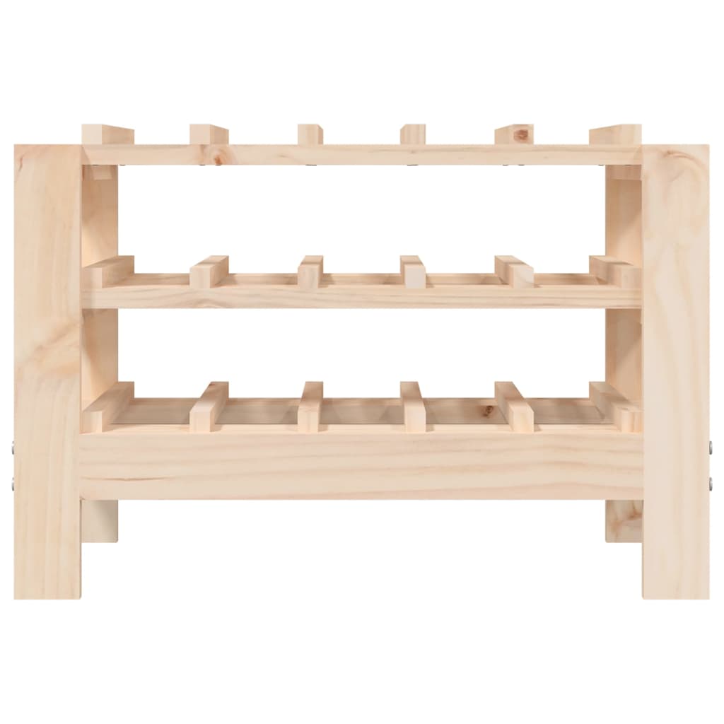 Wine Rack Solid Wood Pine