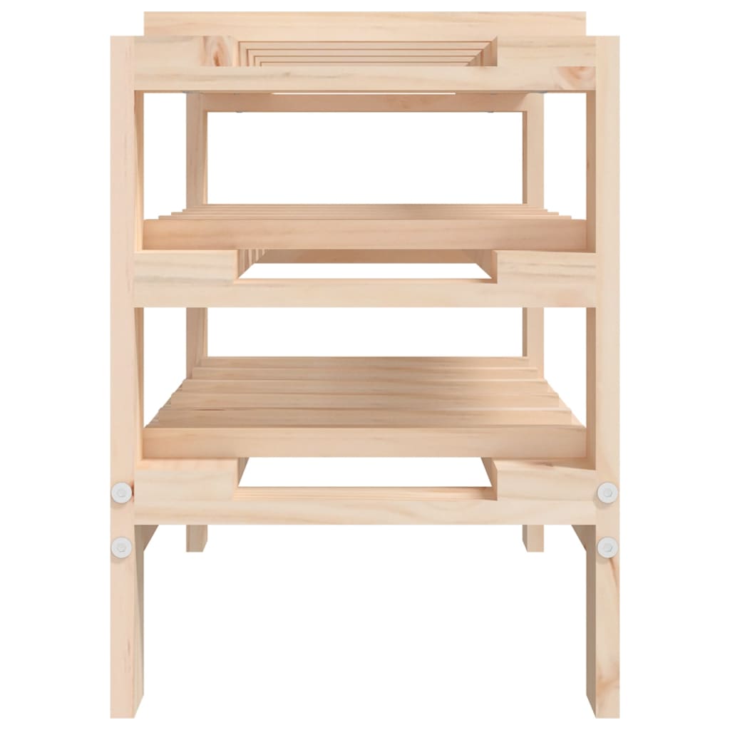 Wine Rack Solid Wood Pine