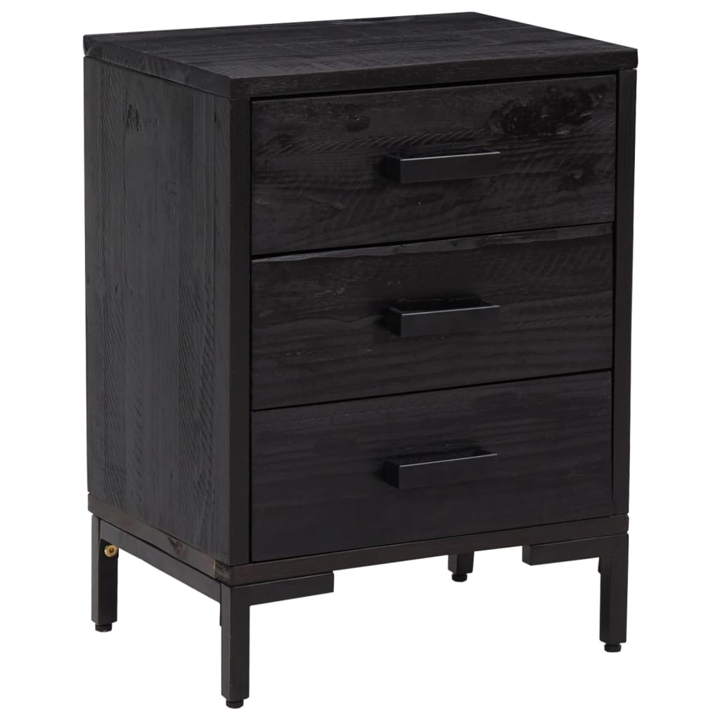 Bedside Cabinets 2 Pcs Solid Wood Pine