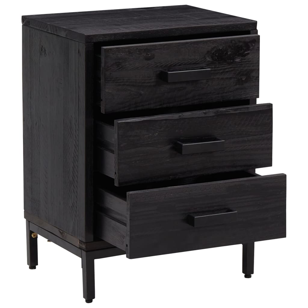 Bedside Cabinets 2 Pcs Solid Wood Pine