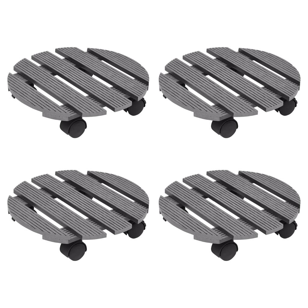 Plant Trolleys 4 Pcs 30X30X7,5 Cm Wpc