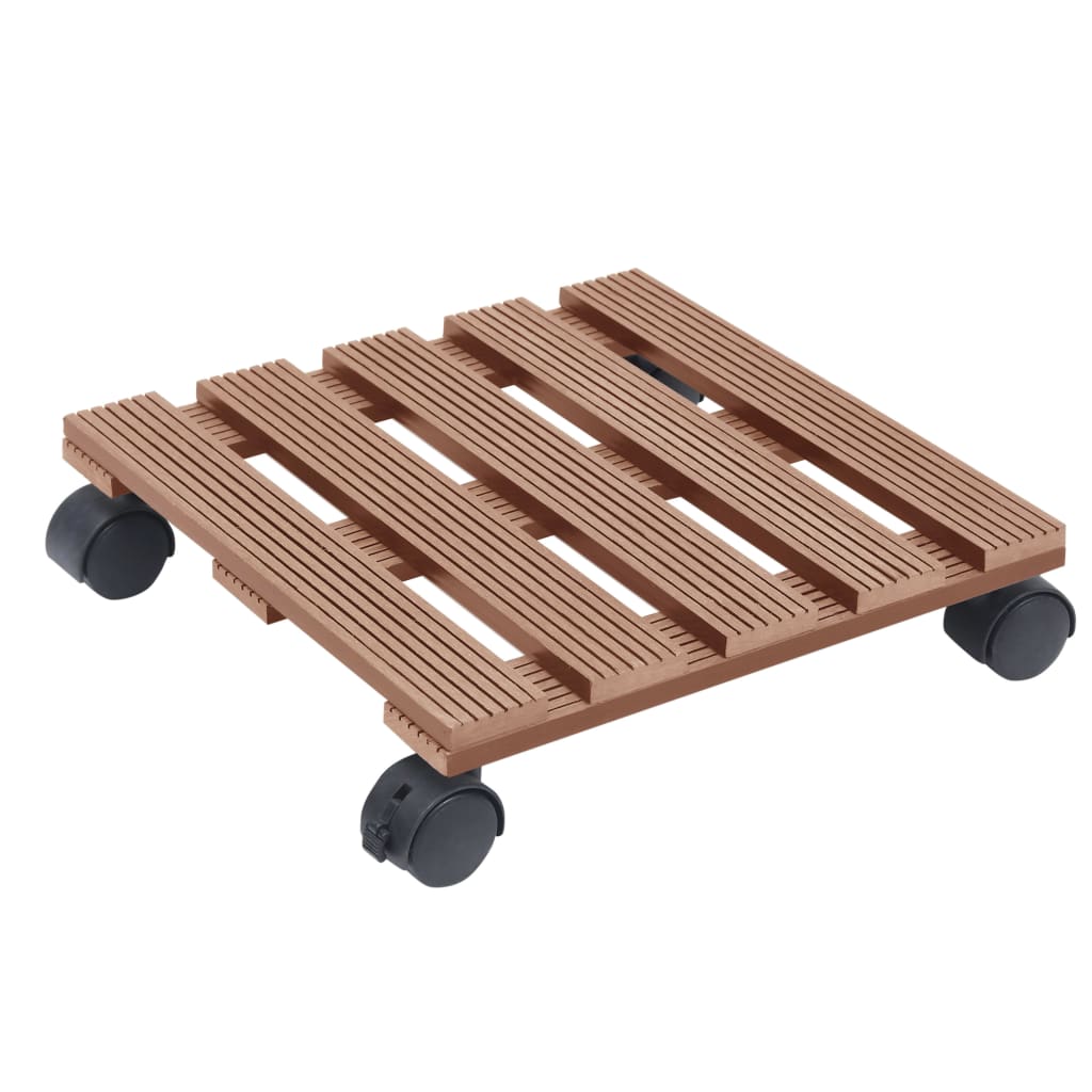 Plant Trolleys 4 Pcs 30X30X7,5 Cm Wpc