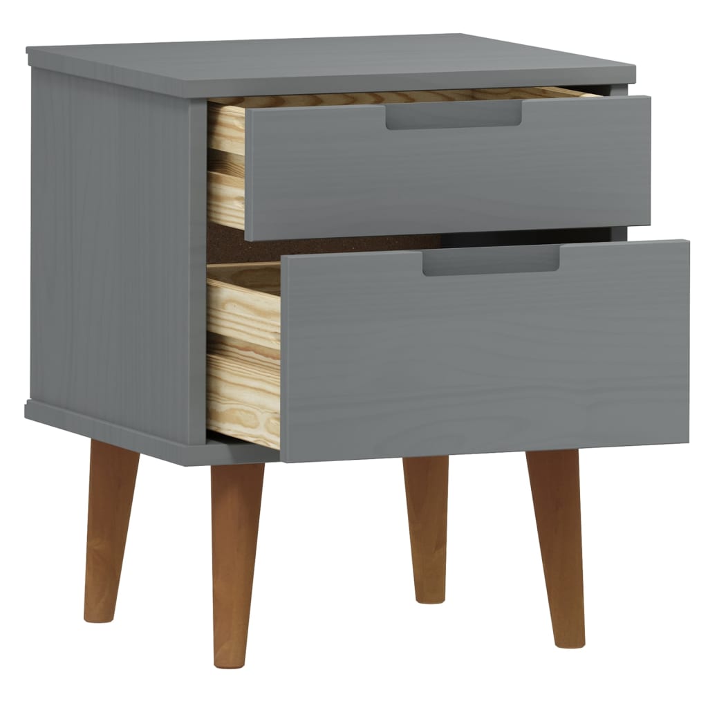 Bedside Cabinet Molde 40X35X48 Cm Solid Wood Pine