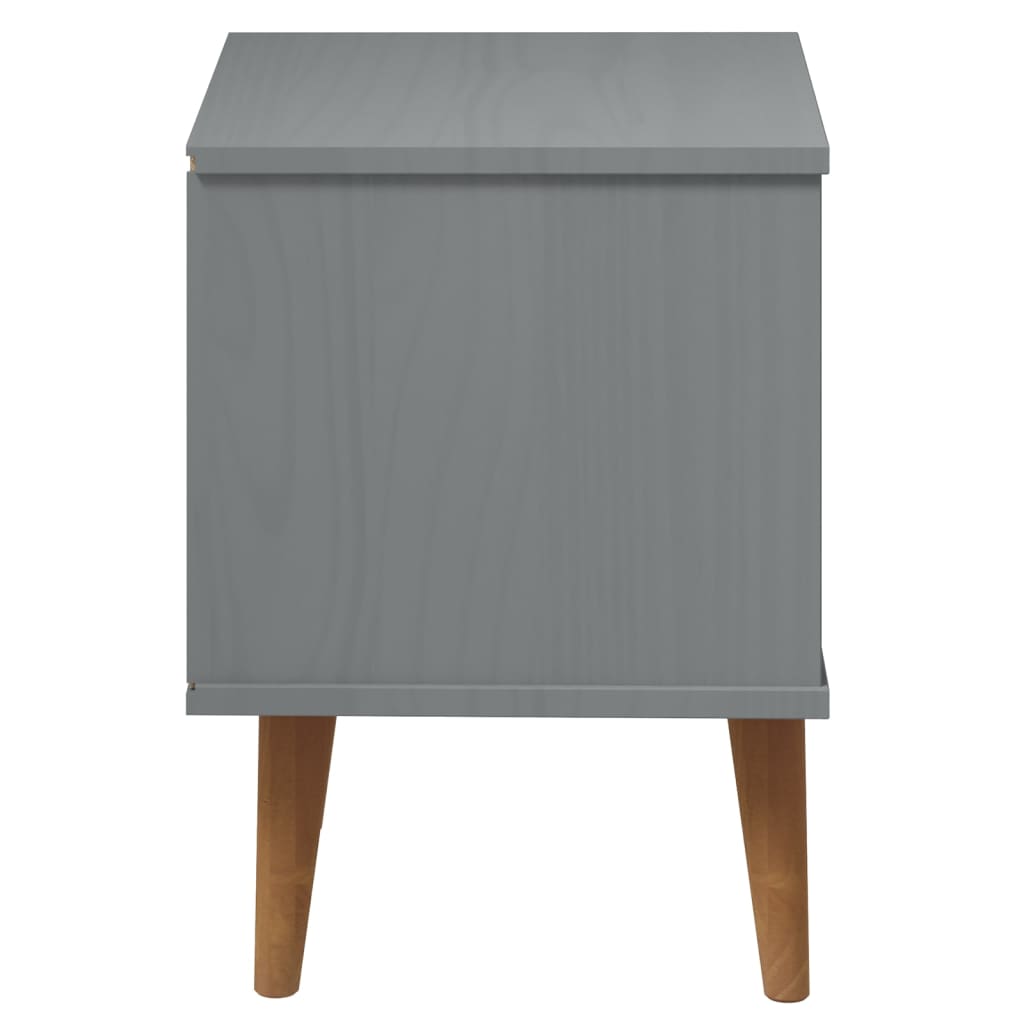 Bedside Cabinet Molde 40X35X48 Cm Solid Wood Pine