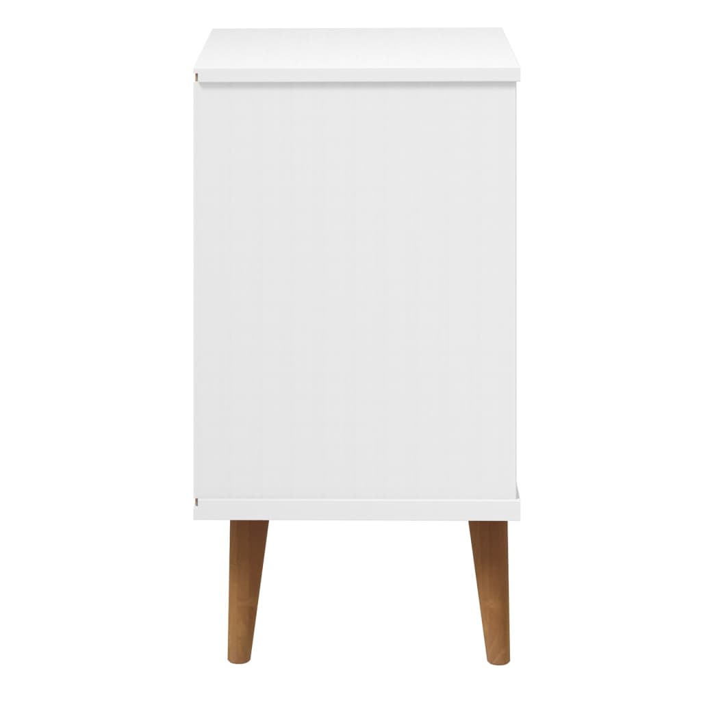 Bedside Cabinet Molde 40X35X65 Cm Solid Wood Pine