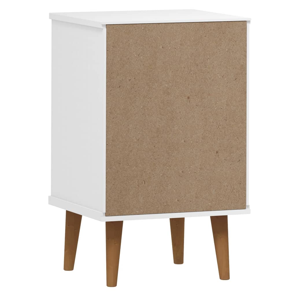 Bedside Cabinet Molde 40X35X65 Cm Solid Wood Pine