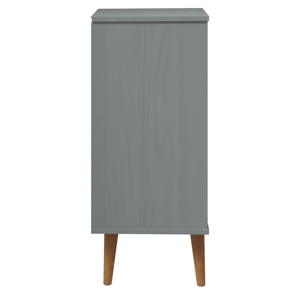 Drawer Cabinet Molde 40X35X82 Cm Solid Wood Pine