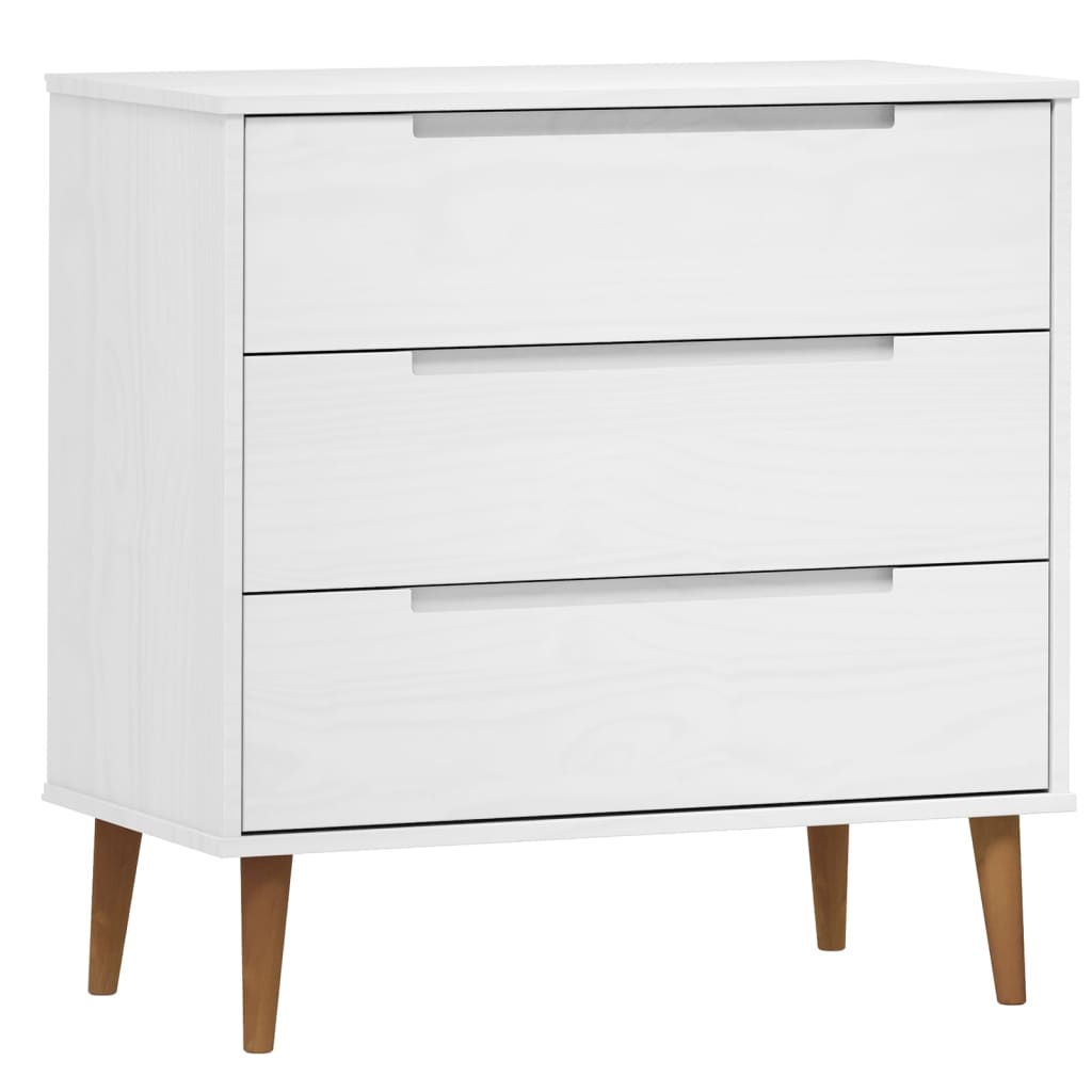 Drawer Cabinet Molde 80X40X80 Cm Solid Wood Pine