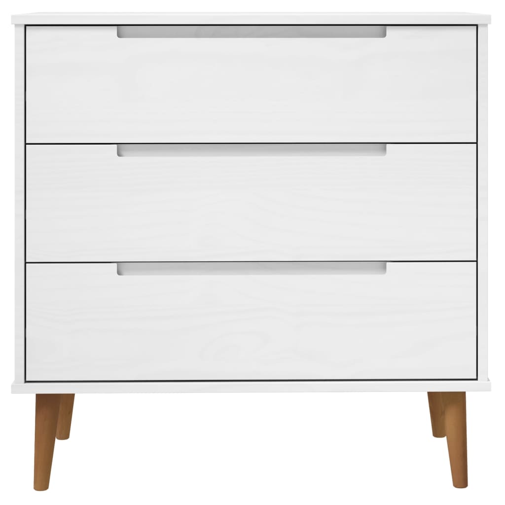 Drawer Cabinet Molde 80X40X80 Cm Solid Wood Pine