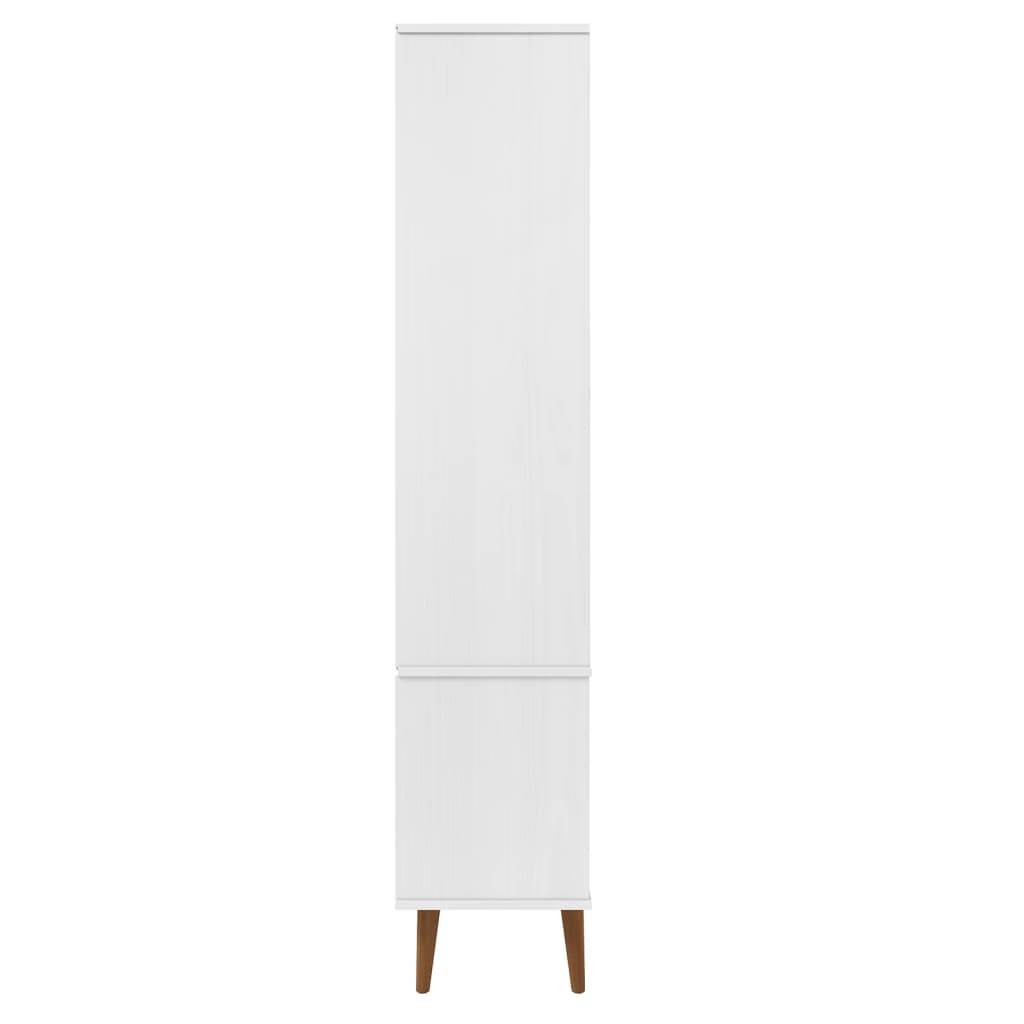 Vitrine Cabinet Molde 90X35X175 Cm Solid Wood Pine