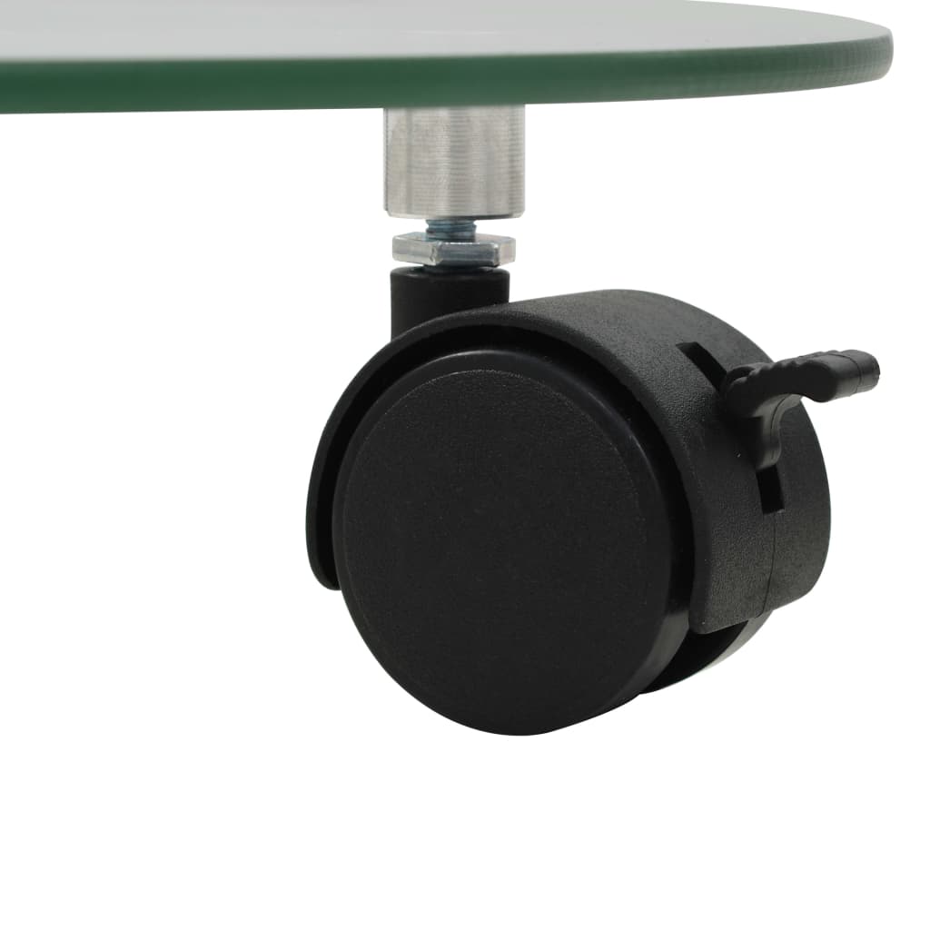 Plant Rollers 4 Pcs 28 Cm Tempered Glass Round