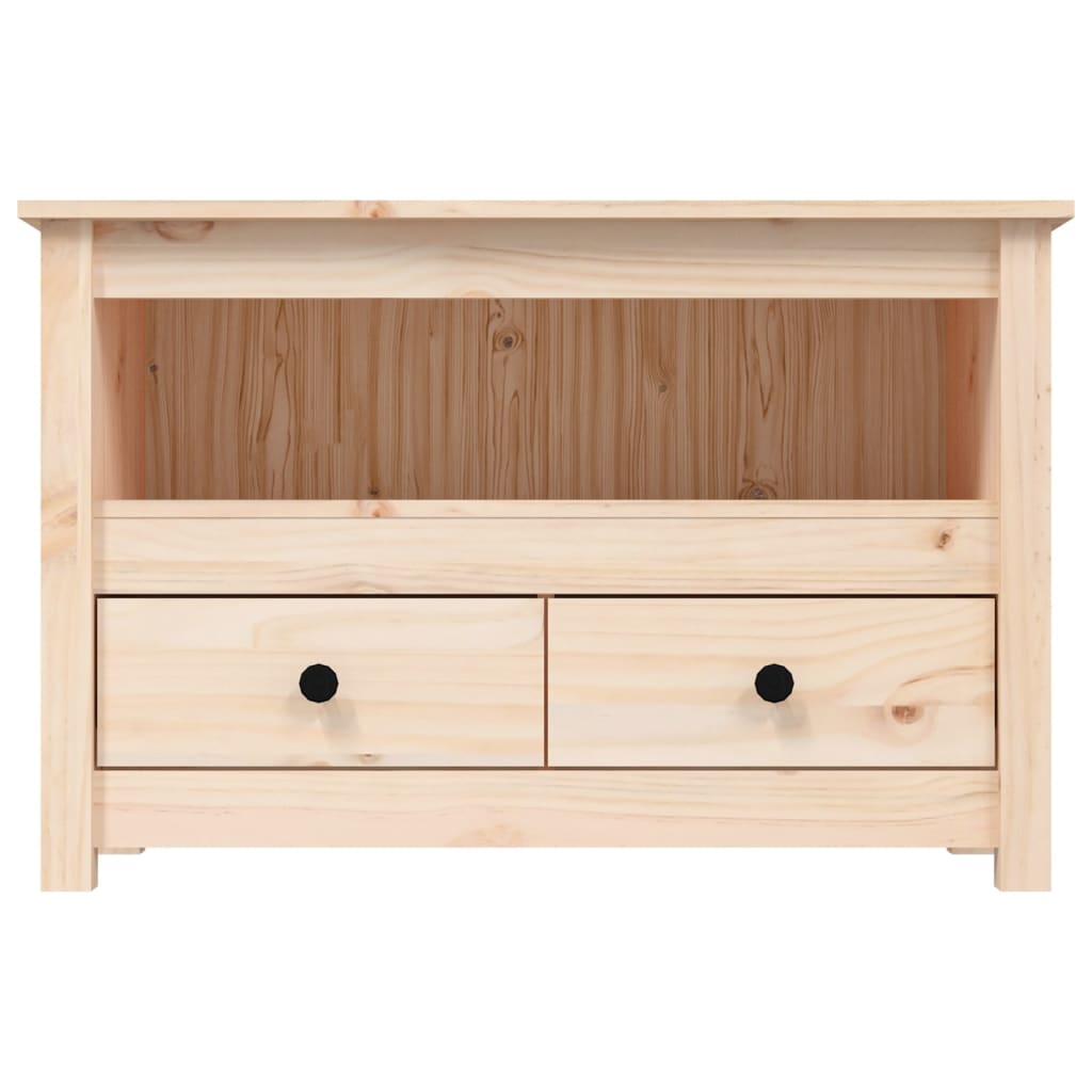 Tv Cabinet 79X35X52 Cm Solid Wood Pine