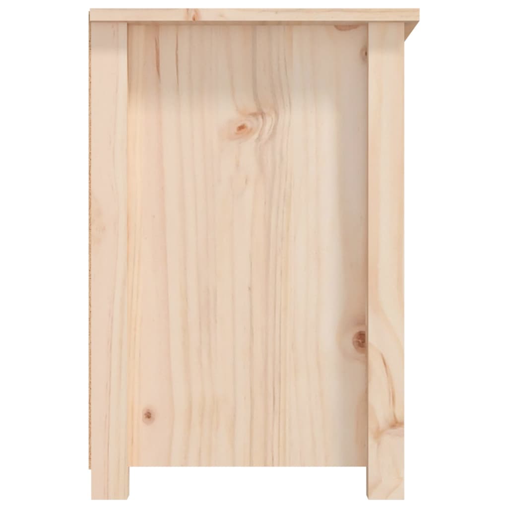 Tv Cabinet 79X35X52 Cm Solid Wood Pine