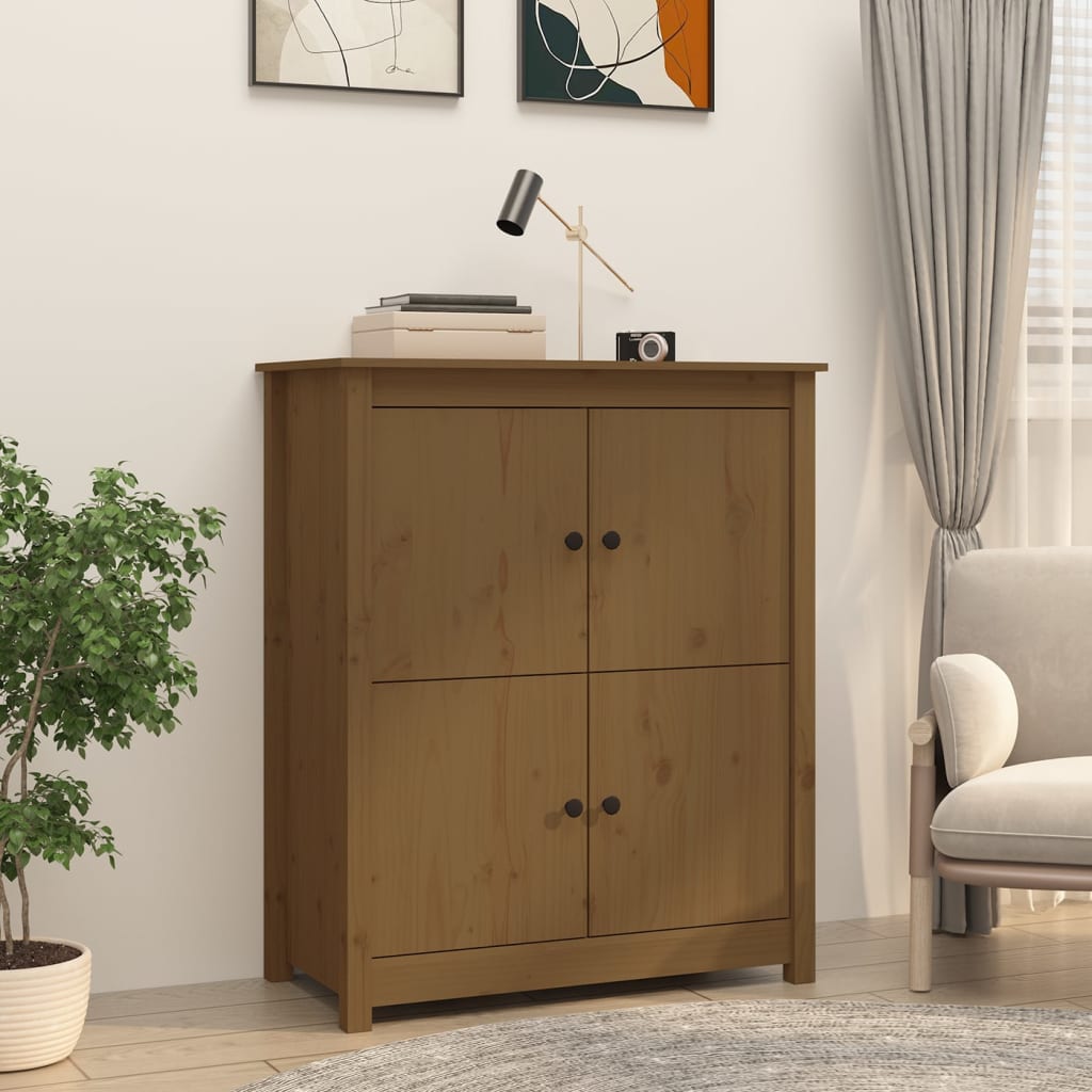 Sideboard 83X41.5X100 Cm Solid Wood Pine