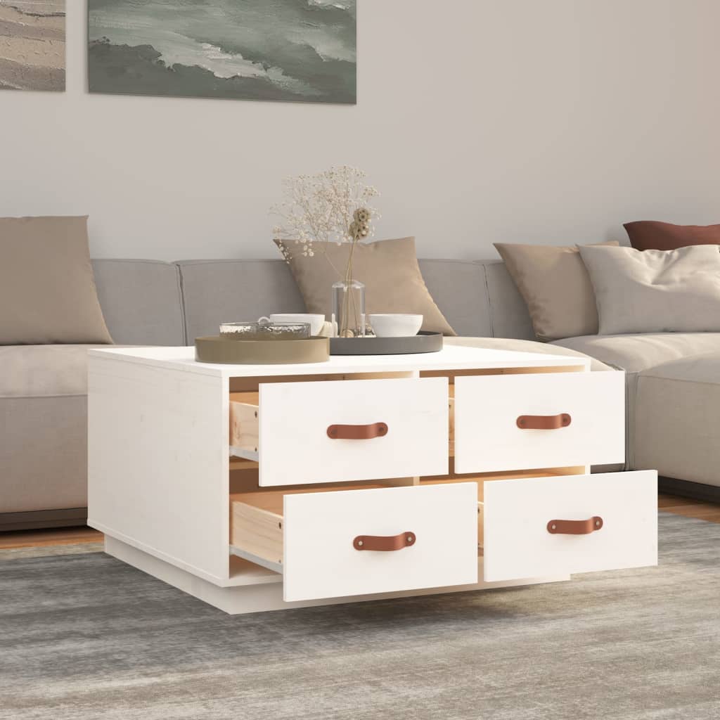 Coffee Table 80X80X45 Cm Solid Wood Pine