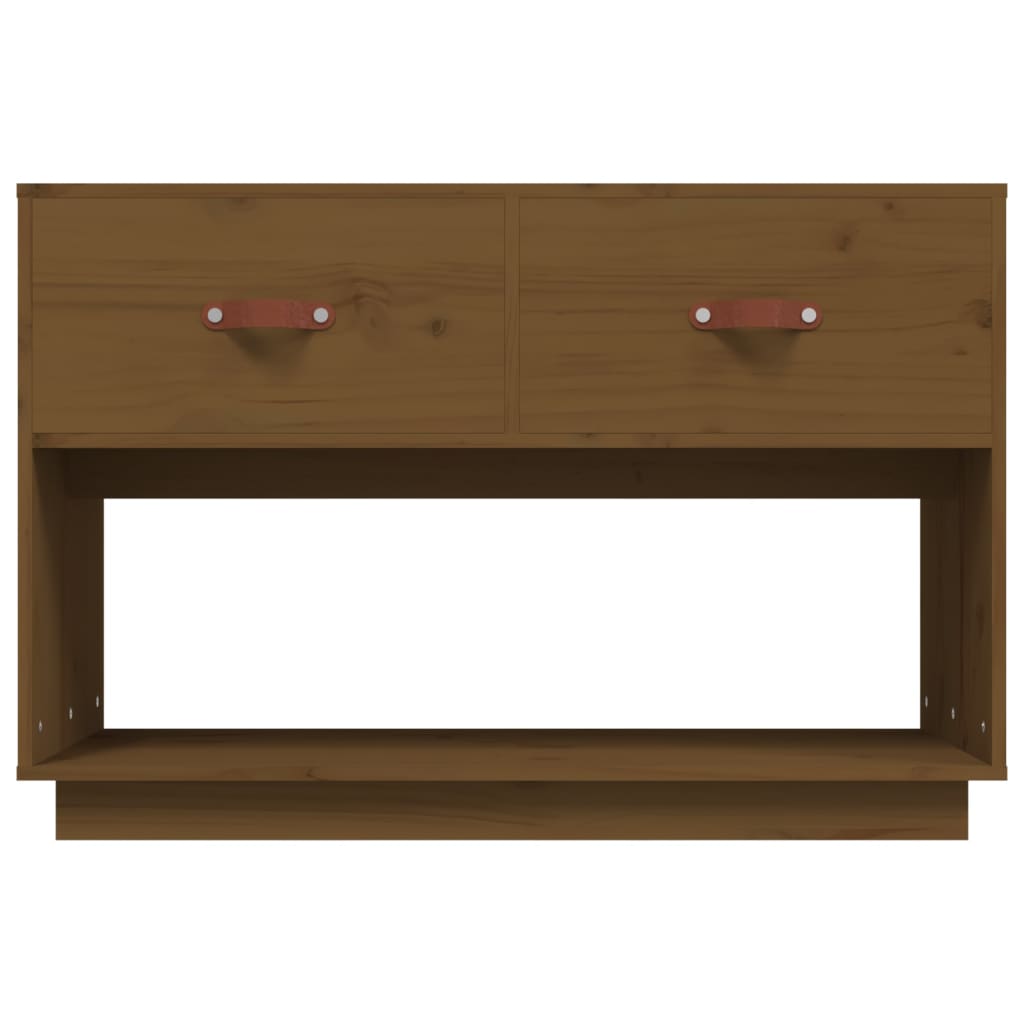 Tv Cabinet 90X40X60 Cm Solid Wood Pine