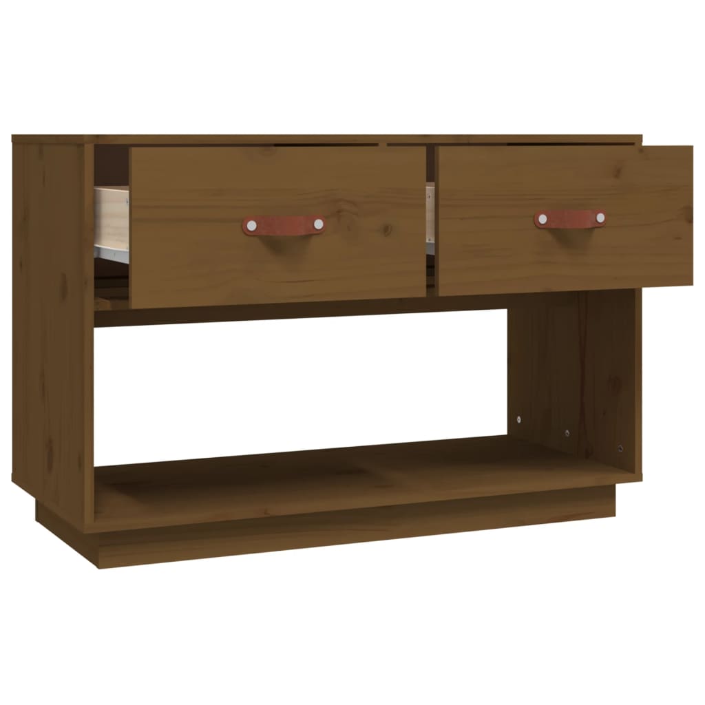 Tv Cabinet 90X40X60 Cm Solid Wood Pine