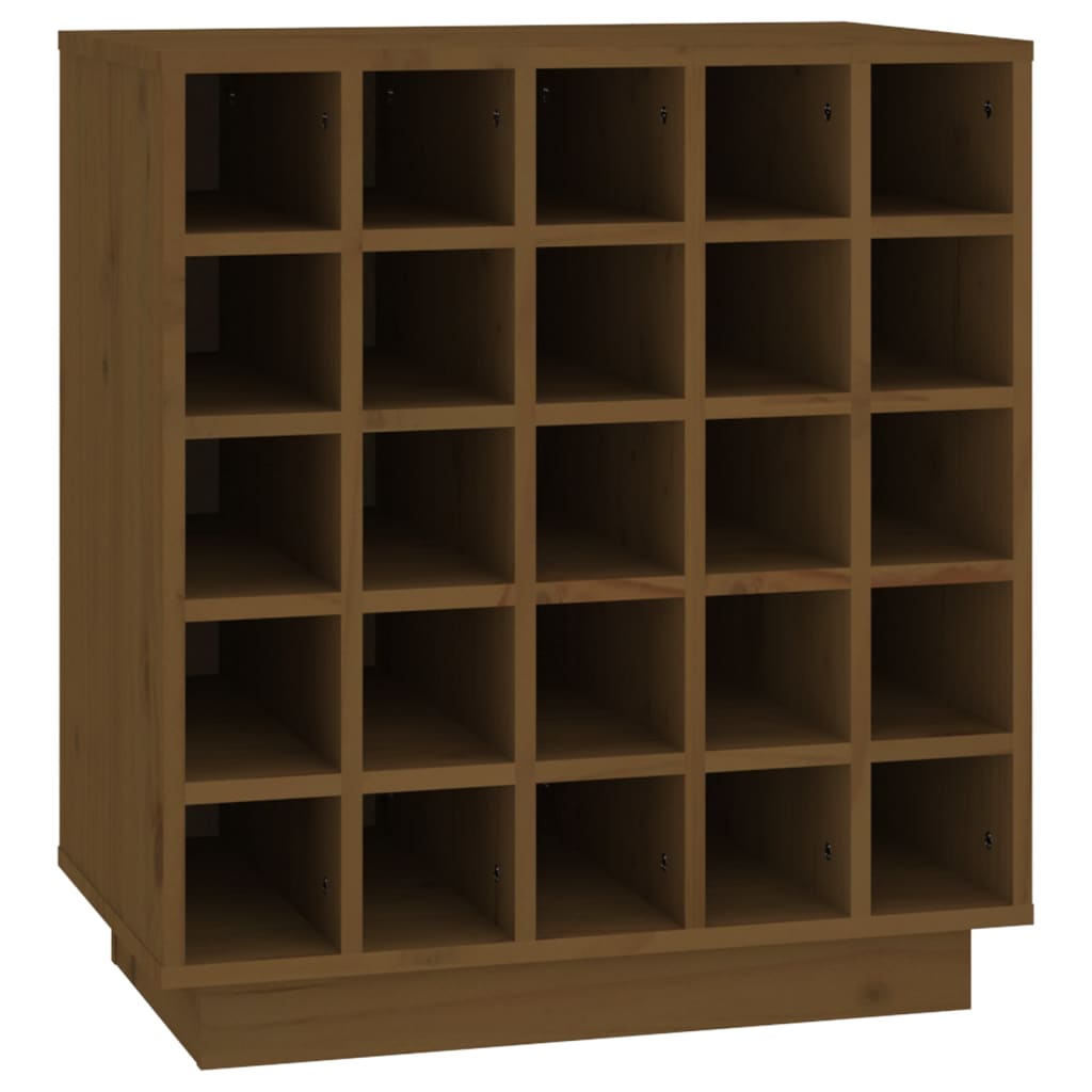 Wine Cabinet 55.5X34X61 Cm Solid Wood Pine