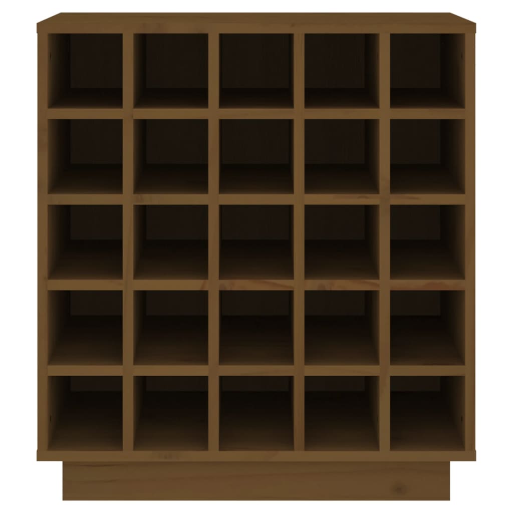 Wine Cabinet 55.5X34X61 Cm Solid Wood Pine