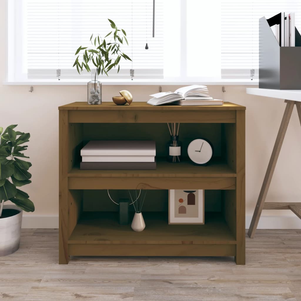 Book Cabinet 80X35X Solid Wood Pine