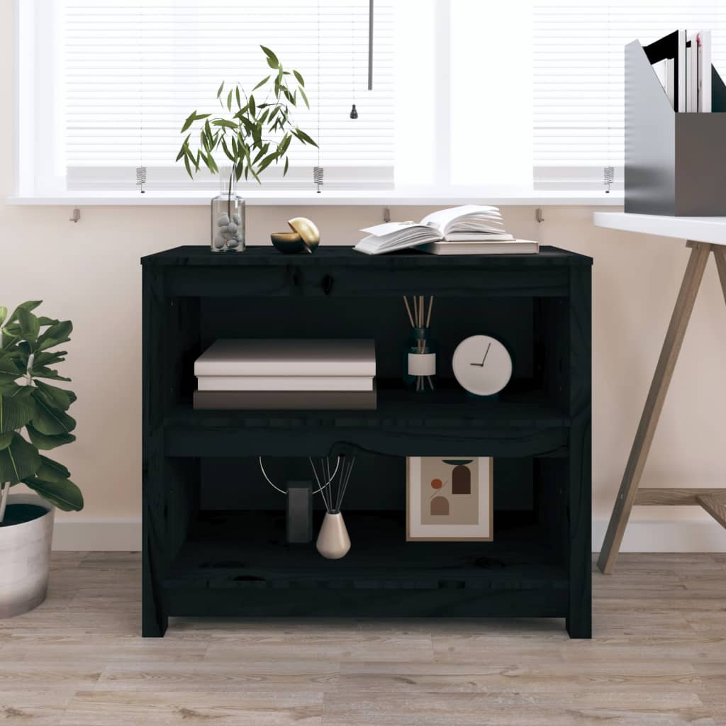 Book Cabinet 80X35X Solid Wood Pine