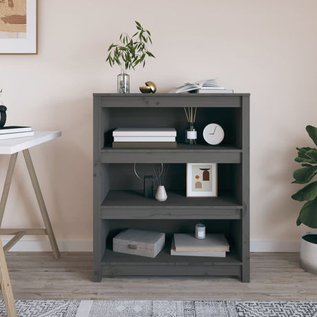 Book Cabinet 80X35X Solid Wood Pine