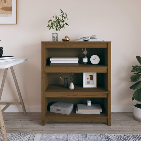 Book Cabinet 80X35X Solid Wood Pine