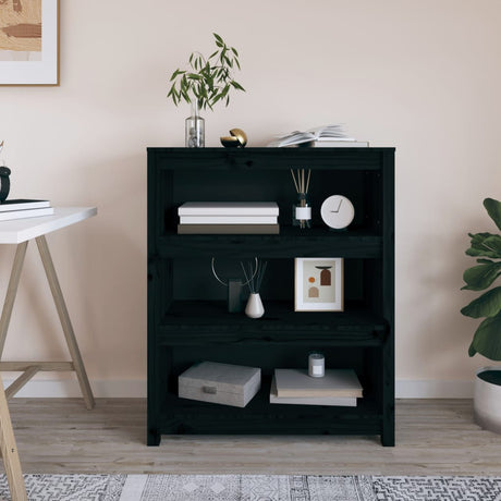 Book Cabinet 80X35X Solid Wood Pine