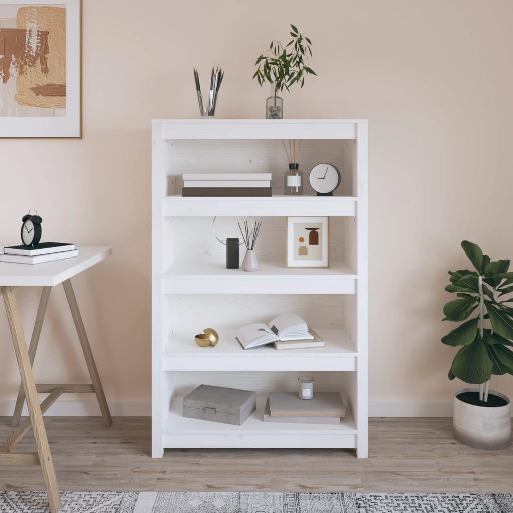 Book Cabinet 80X35X Solid Wood Pine