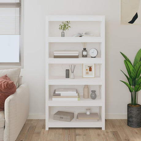 Book Cabinet 80X35X Solid Wood Pine