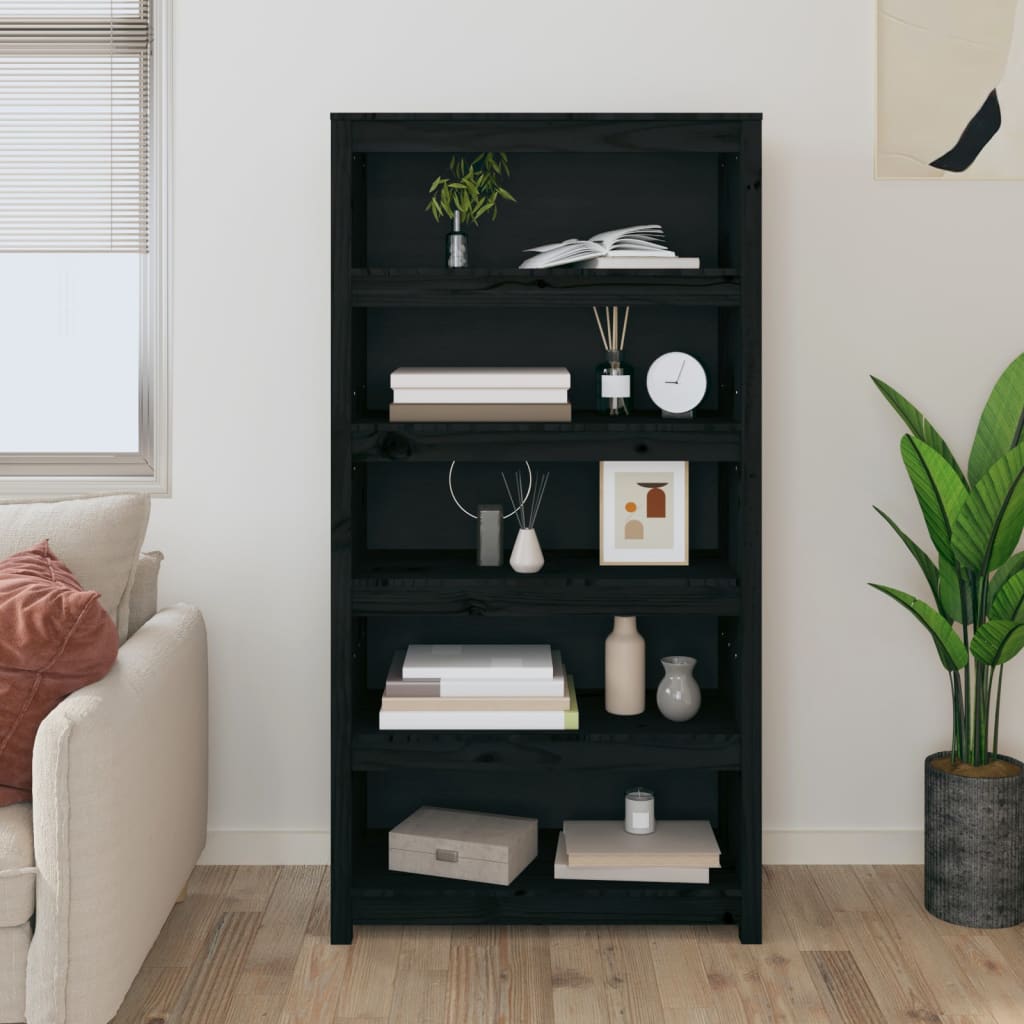 Book Cabinet 80X35X Solid Wood Pine