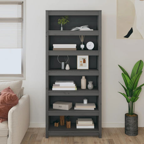 Book Cabinet 80X35X Solid Wood Pine