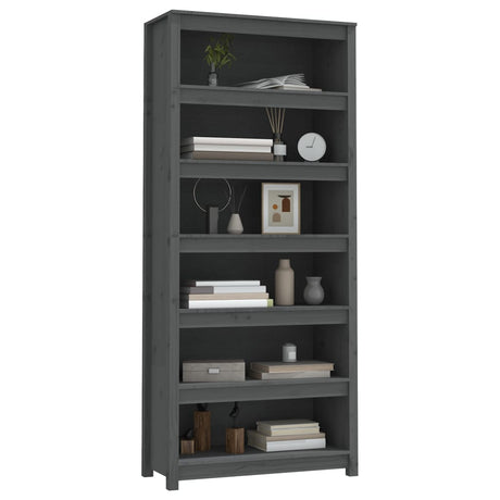 Book Cabinet 80X35X Solid Wood Pine