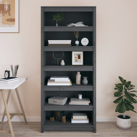 Book Cabinet 80X35X Solid Wood Pine