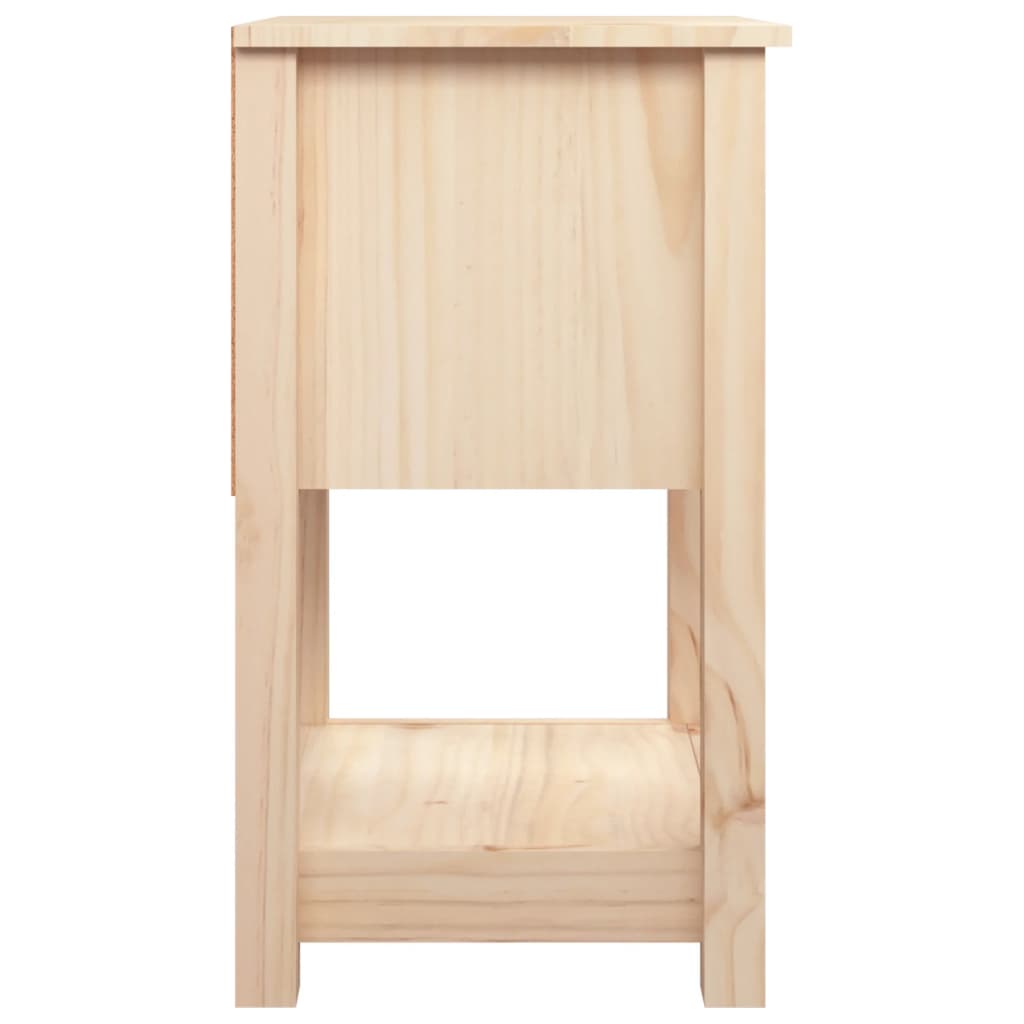 Bedside Cabinet 40X35X61.5 Cm Solid Wood Pine