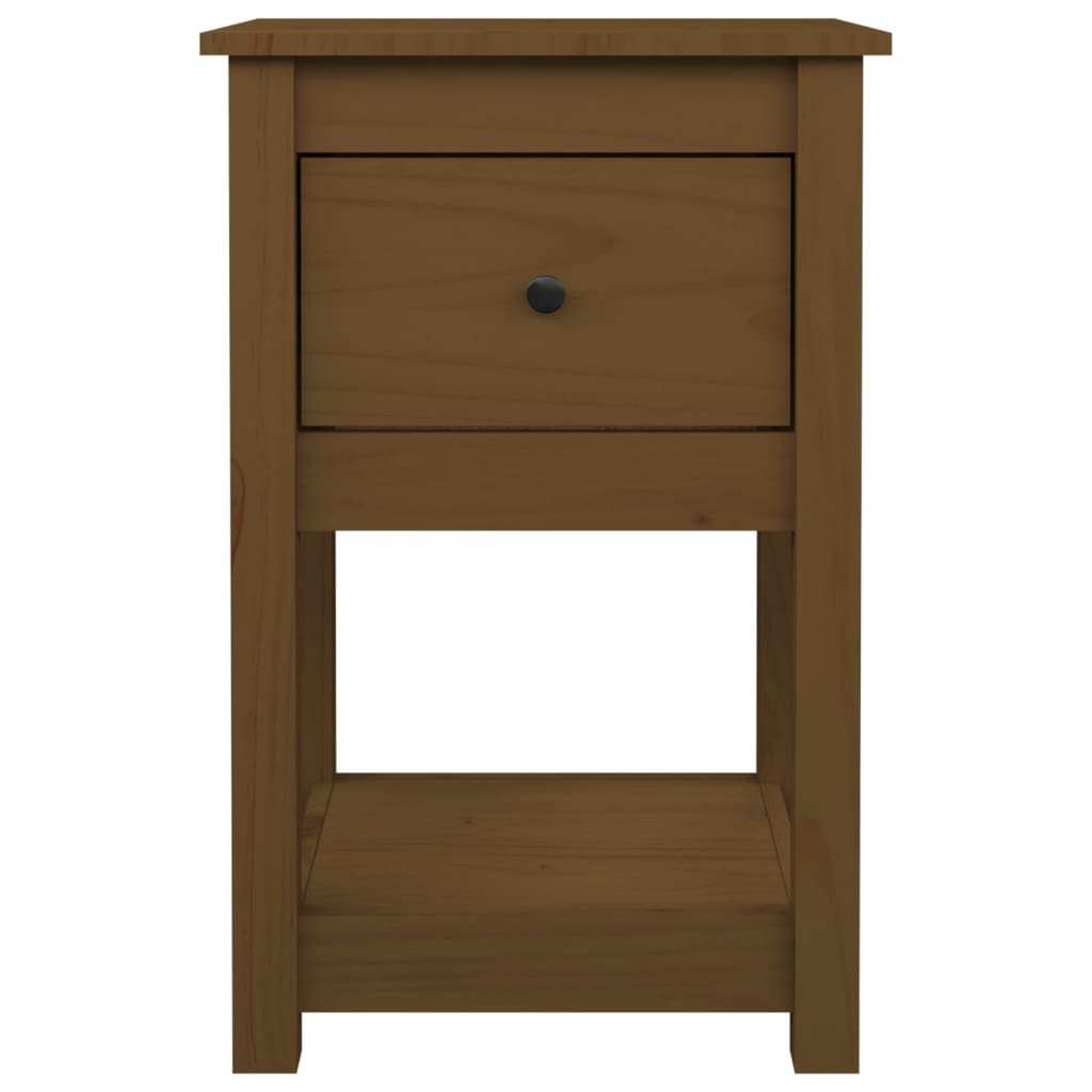 Bedside Cabinet 40X35X61.5 Cm Solid Wood Pine