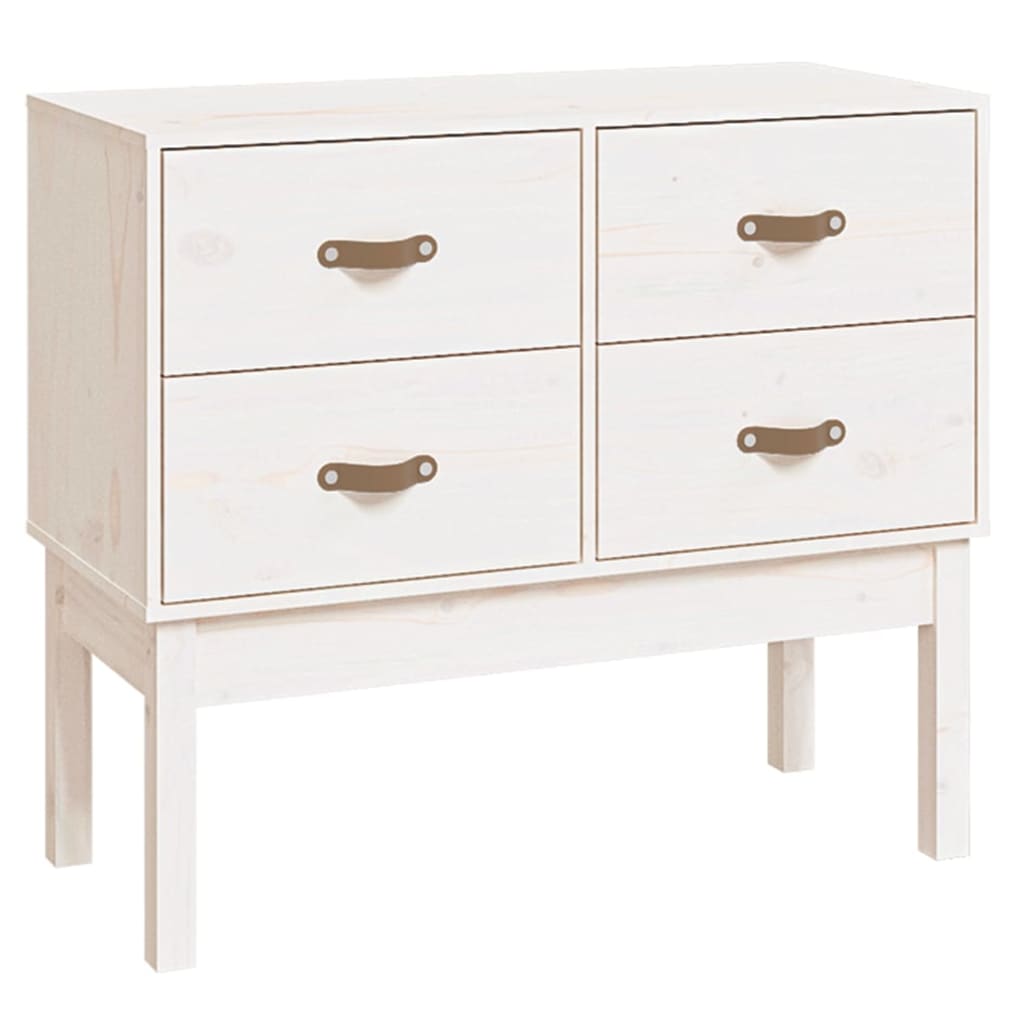 Console Cabinet 90X40X78 Cm Solid Wood Pine