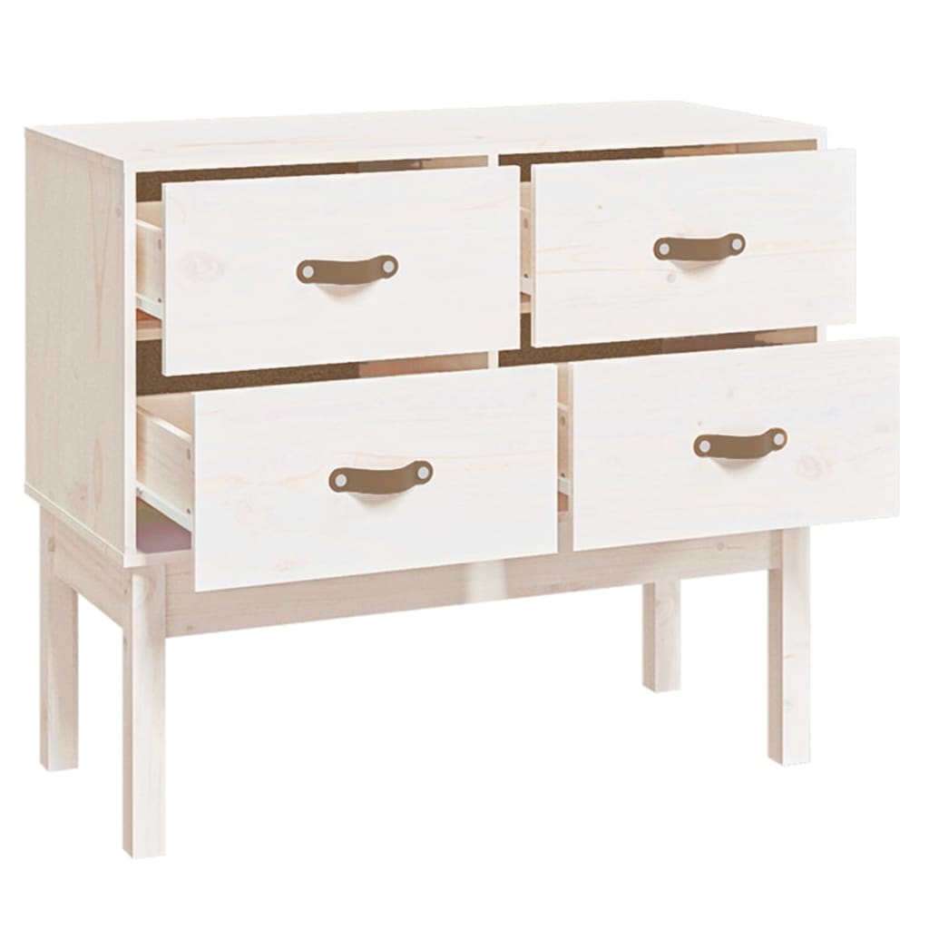 Console Cabinet 90X40X78 Cm Solid Wood Pine