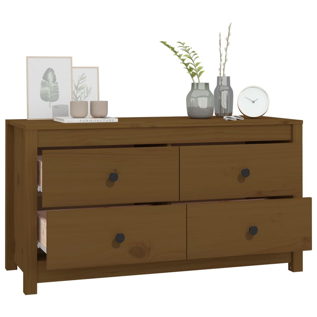 Side Cabinet Solid Wood Pine