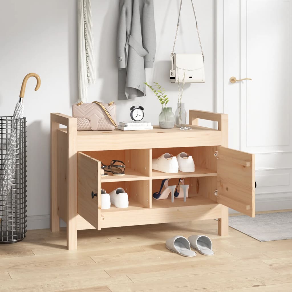 Hall Bench Solid Wood Pine