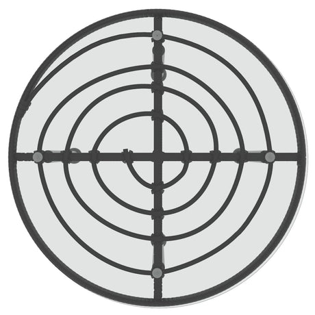 Dining Table Ø50 Cm Tempered Glass And Steel