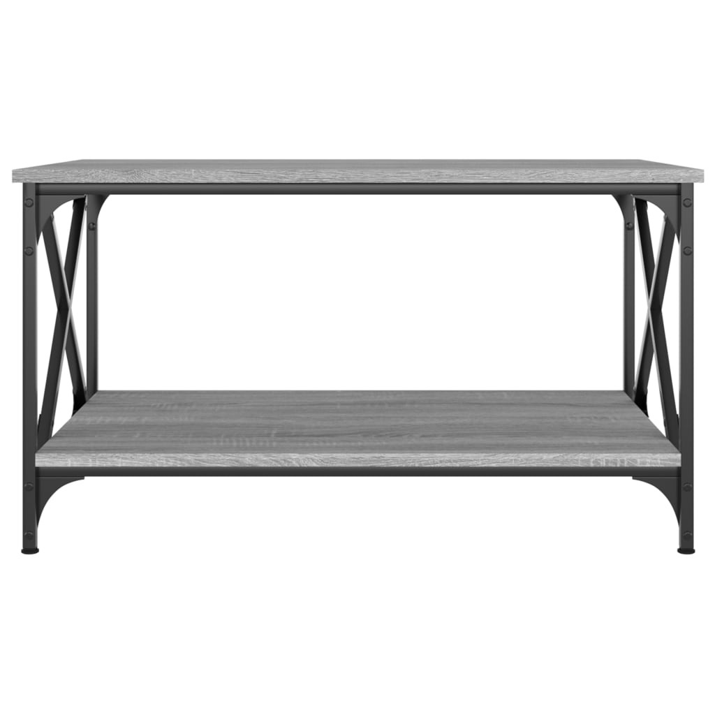 Coffee Table 80X50X45 Cm Engineered Wood And Iron