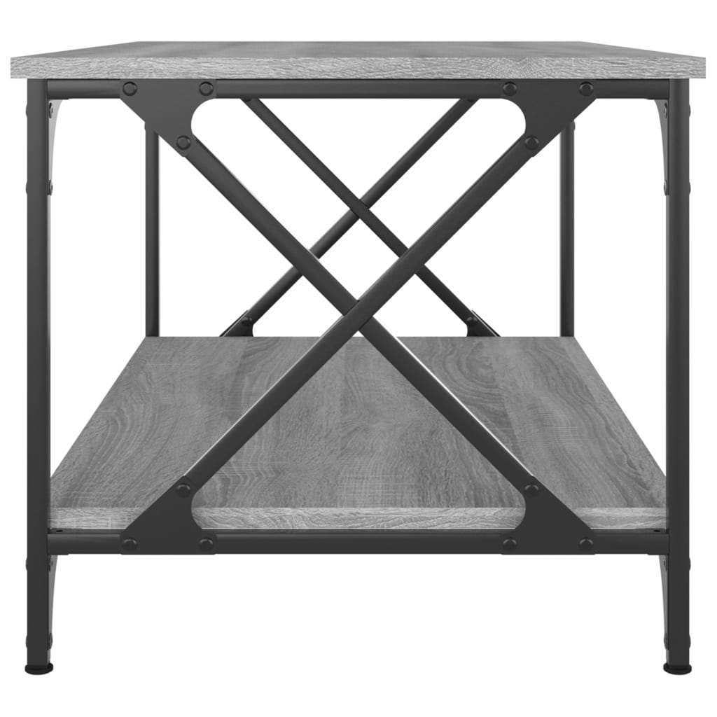 Coffee Table 80X50X45 Cm Engineered Wood And Iron
