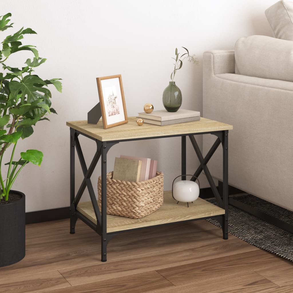 Side Table 55X38X45 Cm Engineered Wood