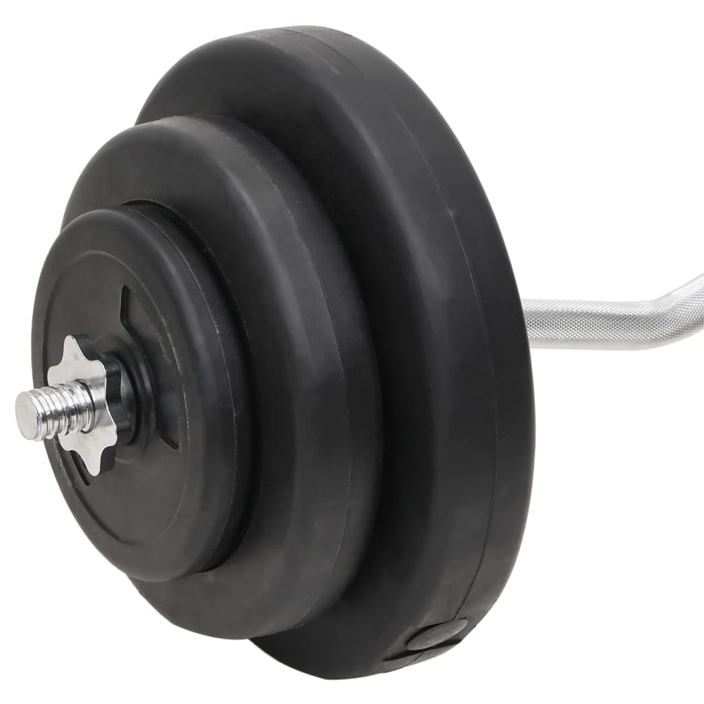 Barbell And Dumbbell With Plates