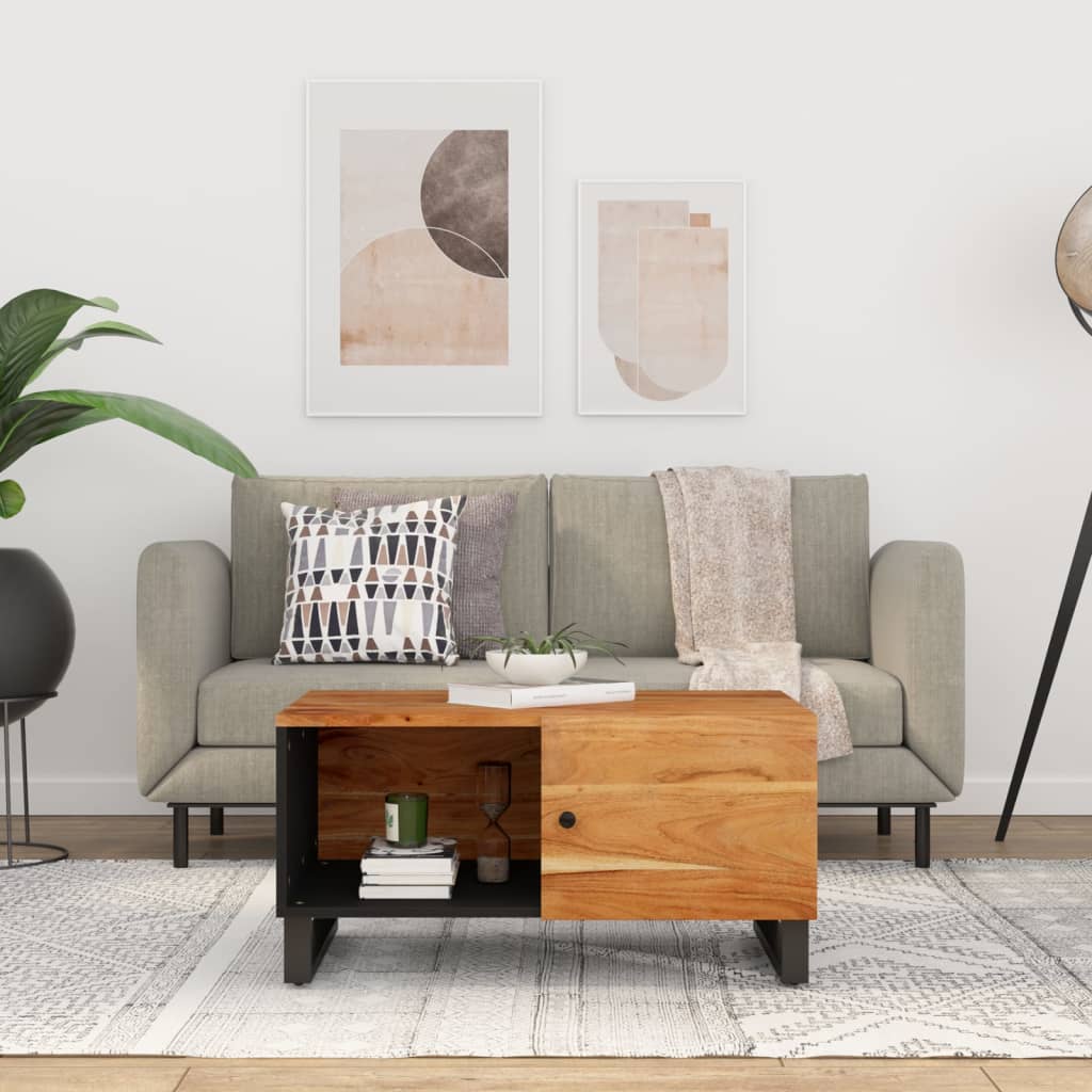 Coffee Table 80X50X40 Cm Solid Wood Reclaimed&Engineered Wood