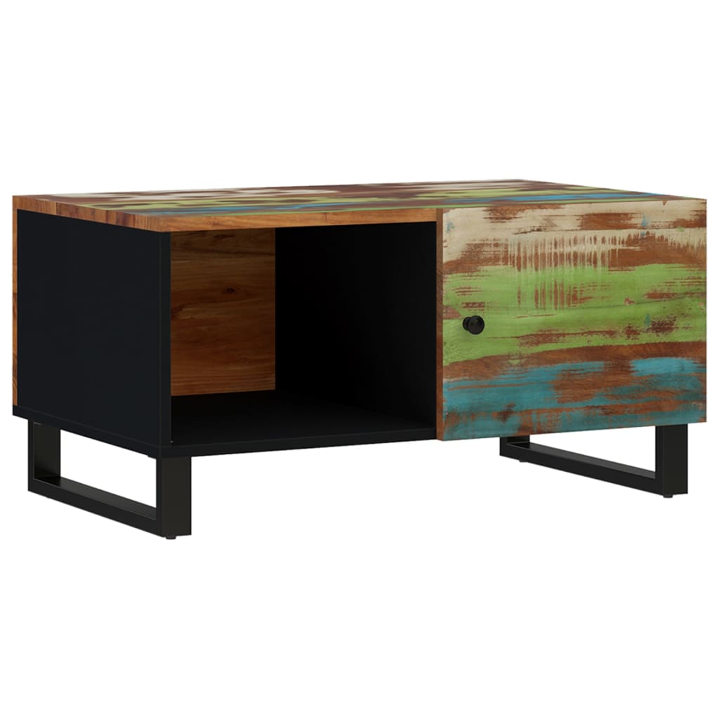 Coffee Table 80X50X40 Cm Solid Wood Reclaimed&Engineered Wood