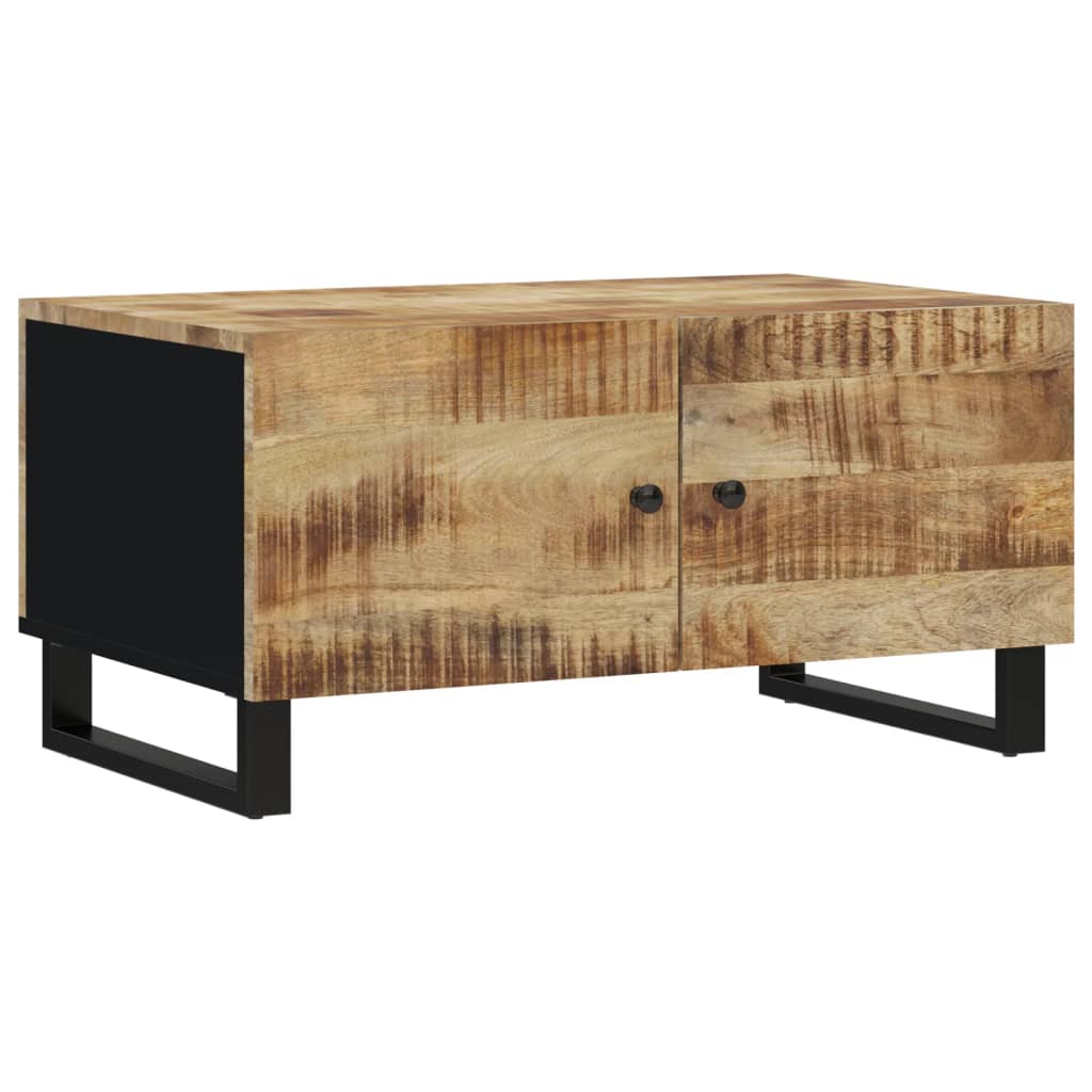 Coffee Table 80X50X40 Cm Solid Wood Mango&Engineered Wood
