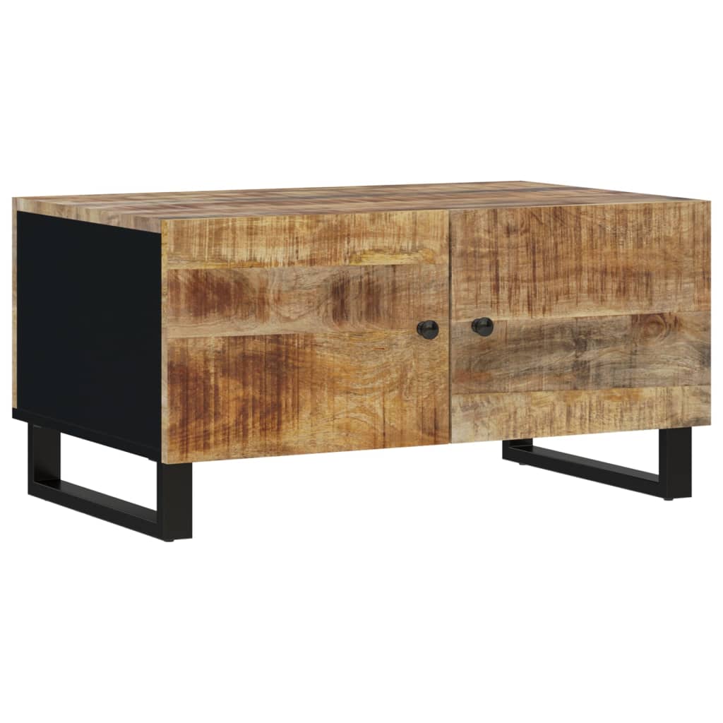 Coffee Table 80X50X40 Cm Solid Wood Mango&Engineered Wood