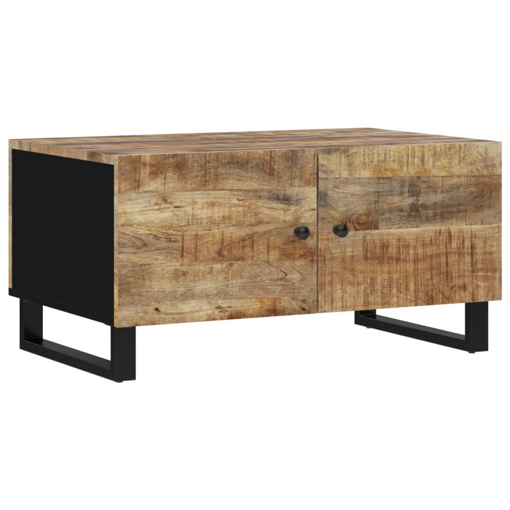 Coffee Table 80X50X40 Cm Solid Wood Mango&Engineered Wood